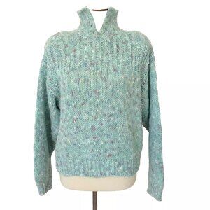 DD Sloane Women's Knit Sweater Seafoam Green Size Medium